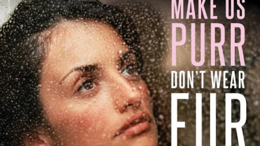 Penélope Cruz se suma a campaña contra el uso de pieles