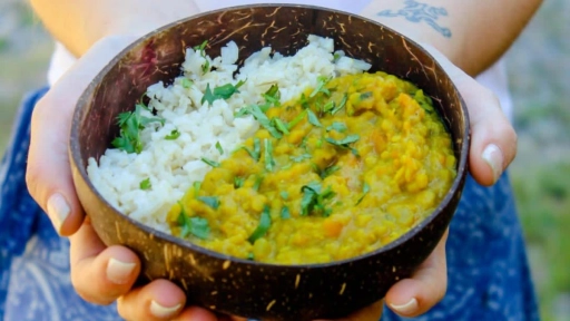 #LunesSinCarne: Lentejas indias con arroz integral