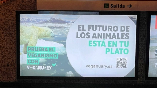La primera publicidad vegana llega al Metro de Santiago