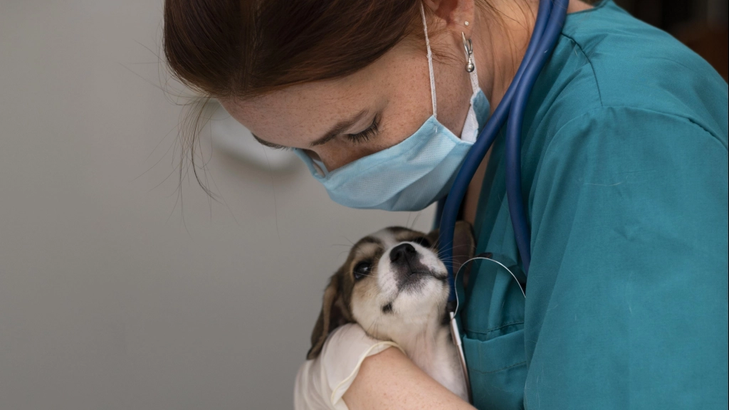 Cachorro en el veterinario, Gabrica