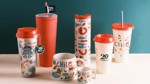 Starbucks Chile celebra 20 años de café con artículos de aniversario con diseño de fauna chilena