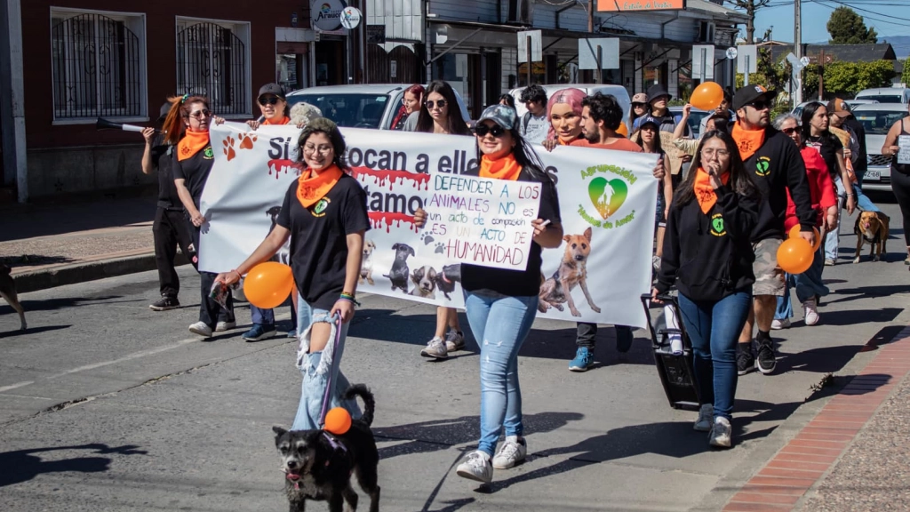 Marcha contra el maltrato animal Arauco, Eduardo Martínez