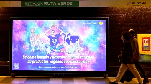 #18Vegan: Fundación Veg se toma el Metro de Santiago para promover fiestas patrias sin sufrimiento animal