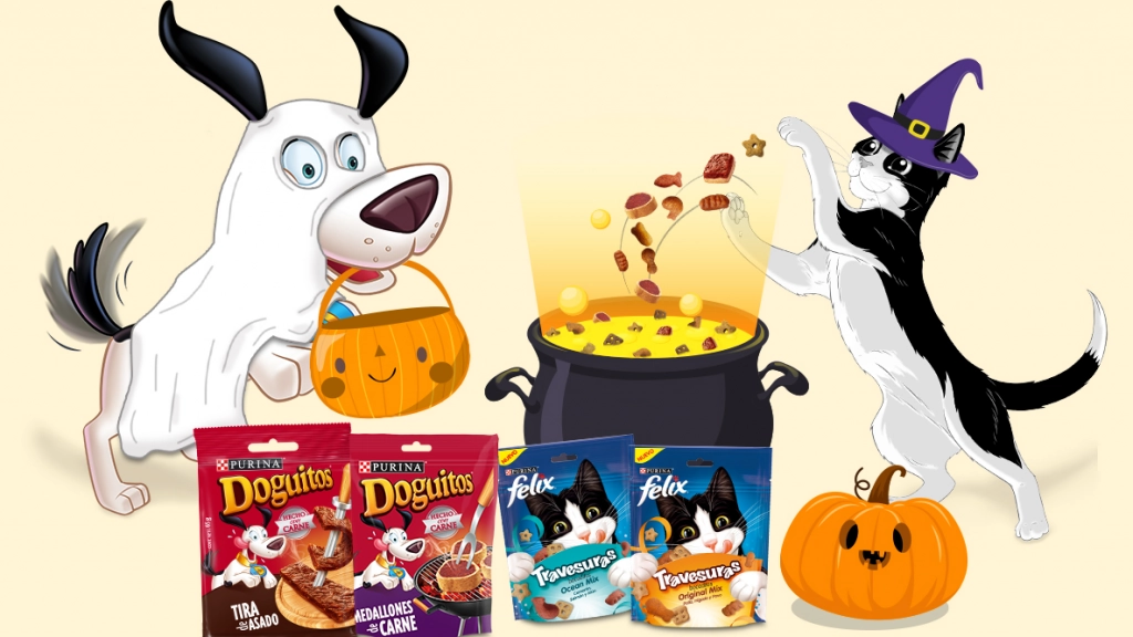 Perros y gatos Halloween / Purina