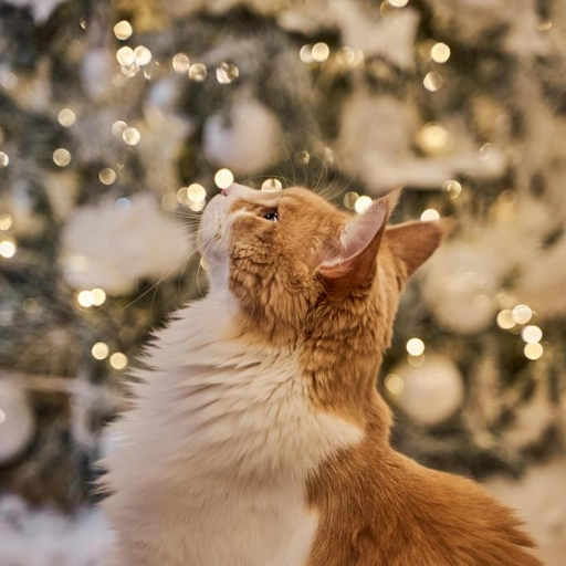 Gato en Navidad / Wijs Wise en Pexels