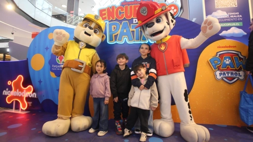 Encuentro de Patas en vacaciones de invierno:  Los personajes de Paw Patrol se toman Parque Arauco