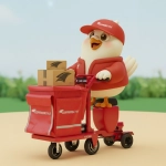 CorreosChile presenta a su nuevo integrante y lanza concurso para ponerle nombre a su palomo mensajero