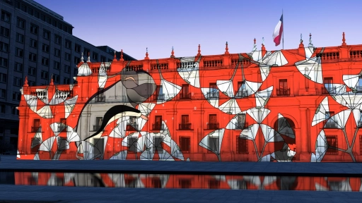 Desde Australia a Chile: La fauna ilumina La Moneda