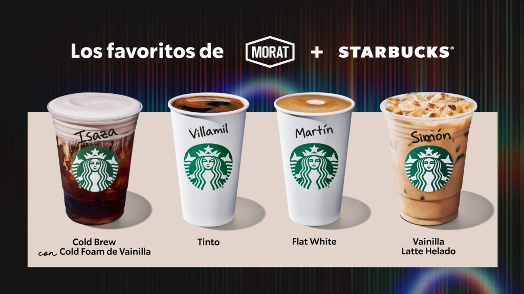 Los favoritos de Morat / Starbucks